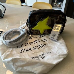 Golden Goose Camo Star Bag